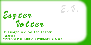 eszter volter business card